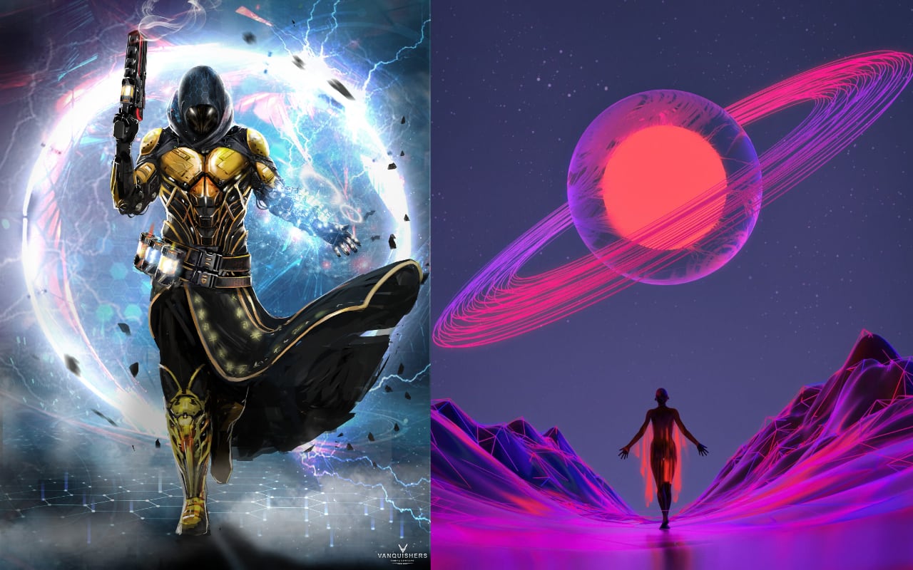 Technology and cosmic power, combined.